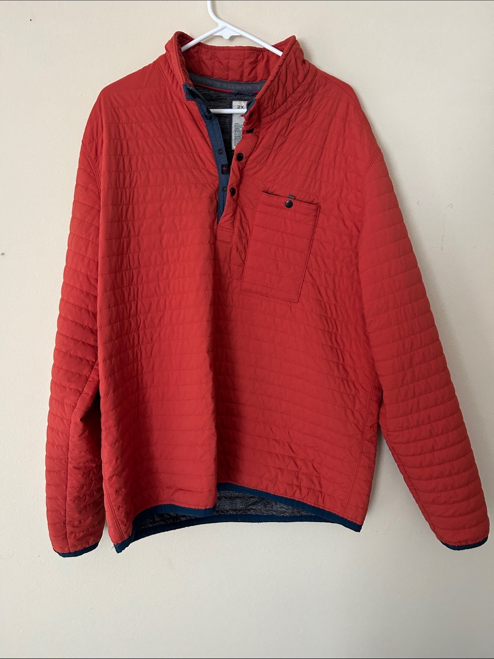 Relwen Quilted Puffer Jacket in Burnt Orange